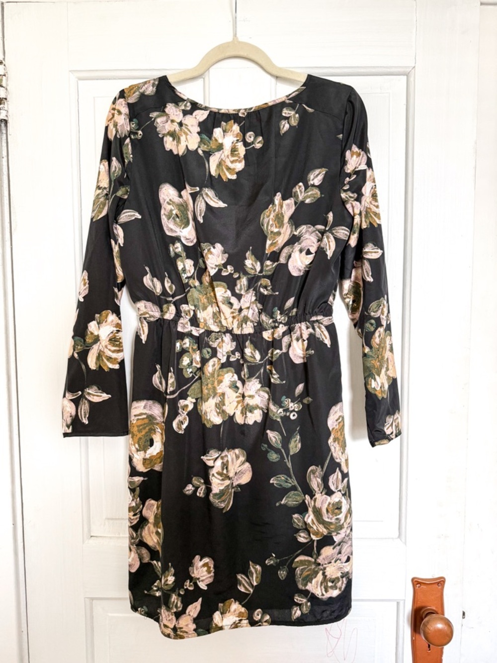 J. Crew Floral Tulip Hem Dress Mid Length Midi Dress 3/4 Sleeve - Picture 6 of 6